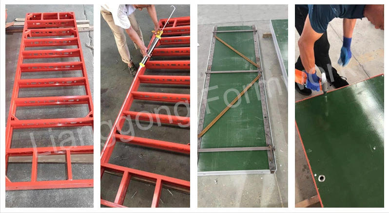 Aluminum Frame Formwork with 15mm Plywood for Shear Wall Concrete Construction